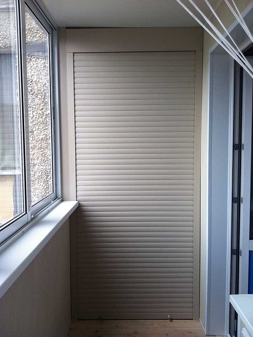 Рольставни на лоджию для шкафа