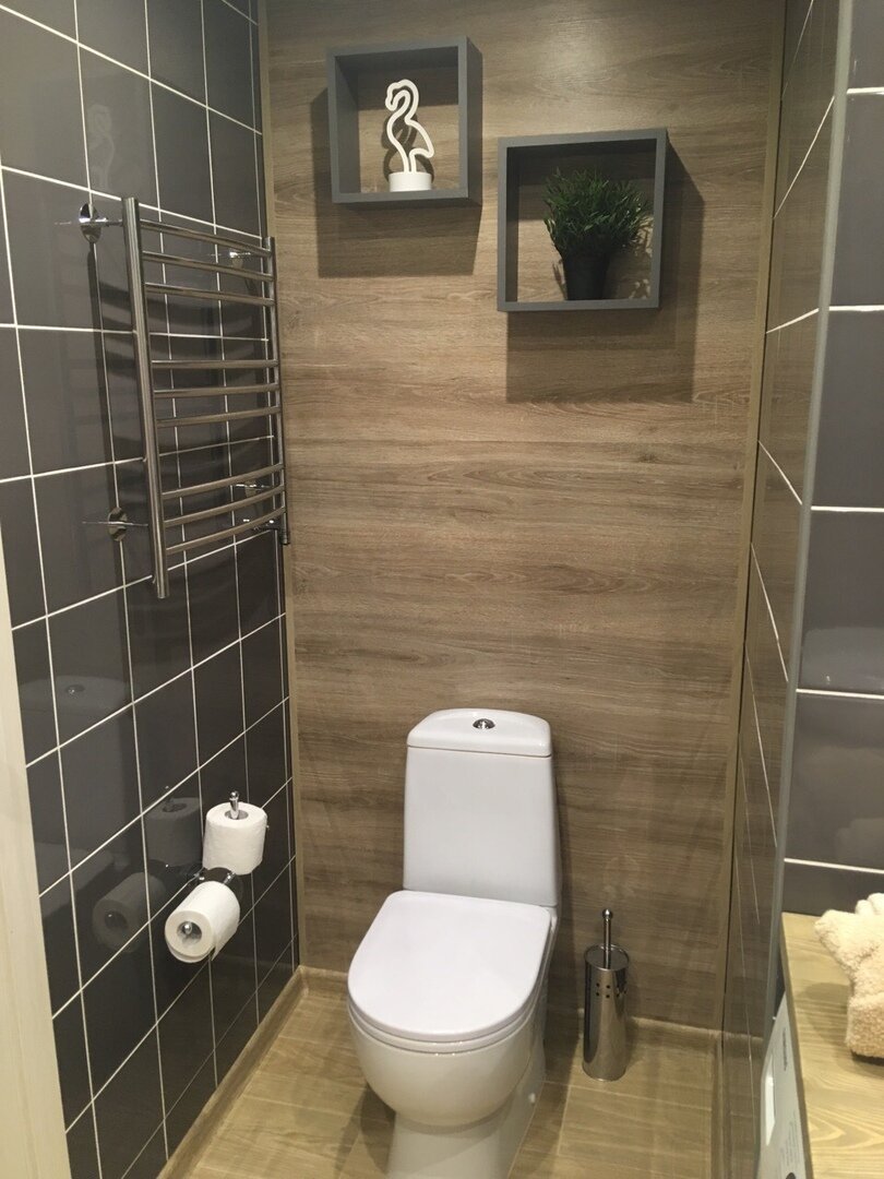 Виниловая плитка в туалете