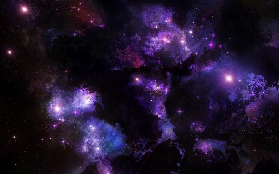 Сиреневый фэнтези космос