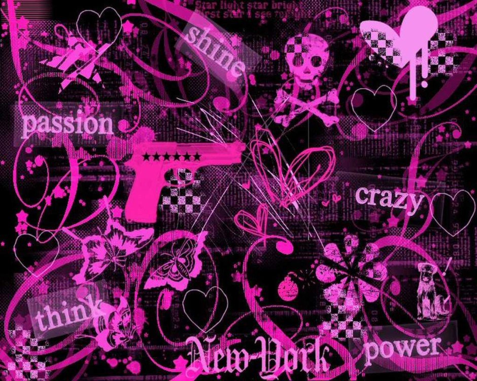 Розовый эмо фон