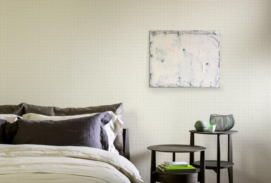 Обои рогожка в интерьере