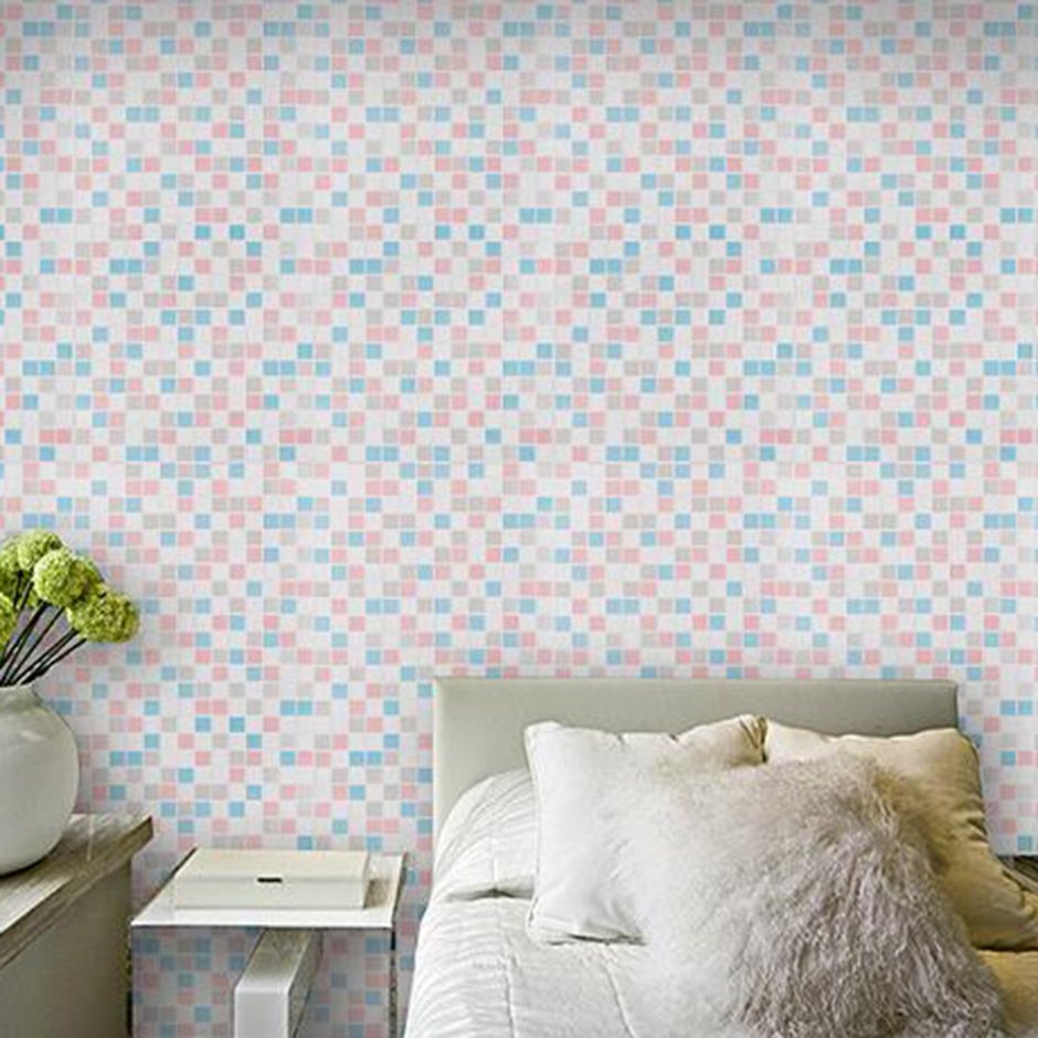 Обои под рогожку в интерьере