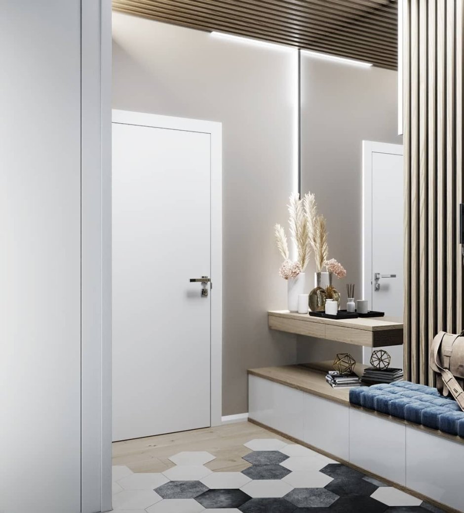 Рейки и плинтус в интерьере