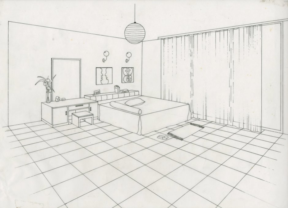 Скетч фронтальная перспектива