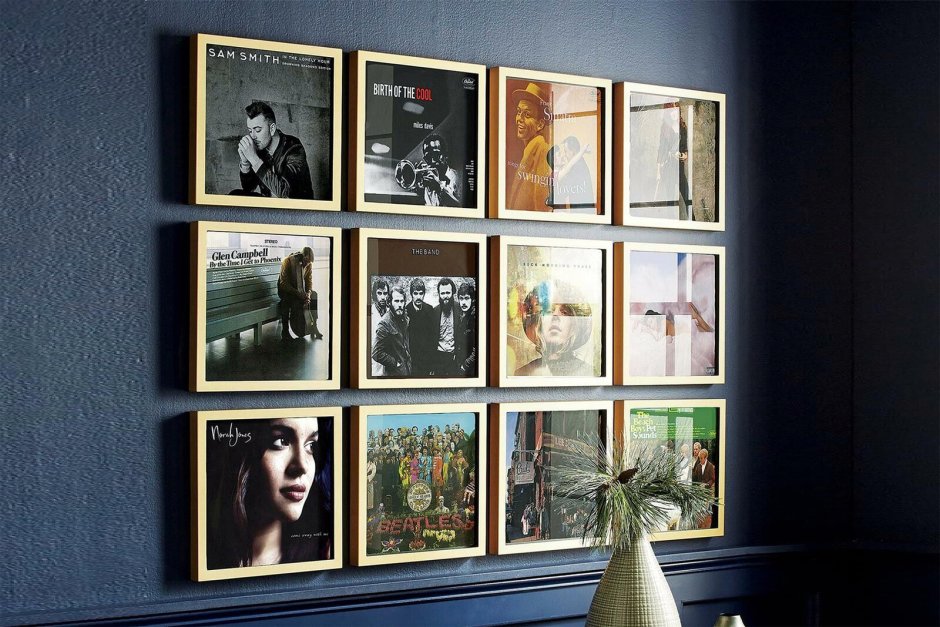 Декор виниловыми пластинками