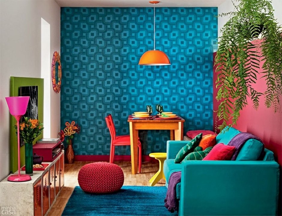 Цветовые блоки в интерьере