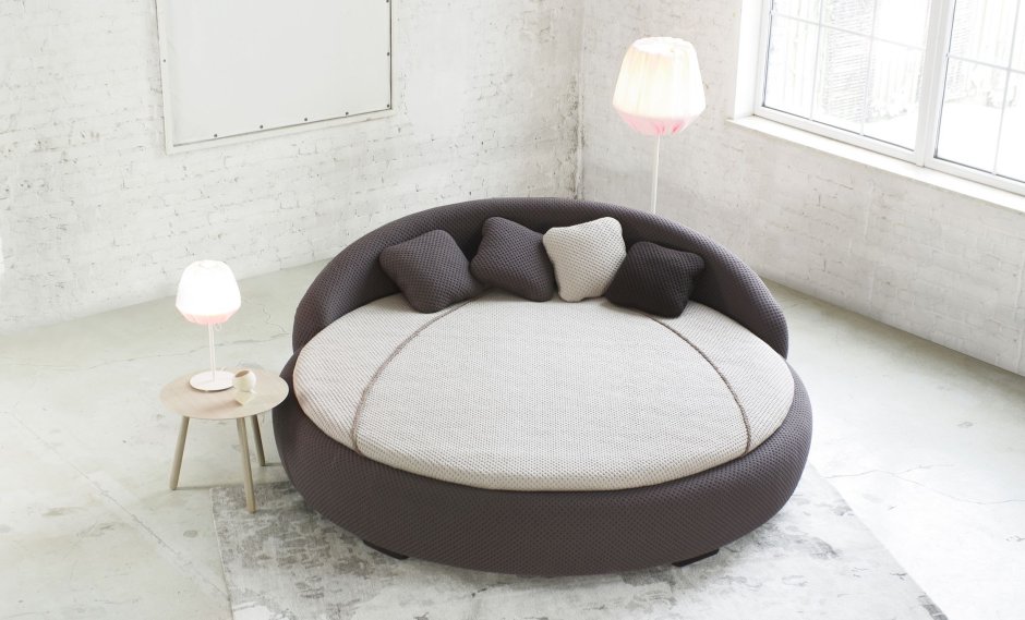 Круглая дизайнерская кровать ARL-0002 August Tesla