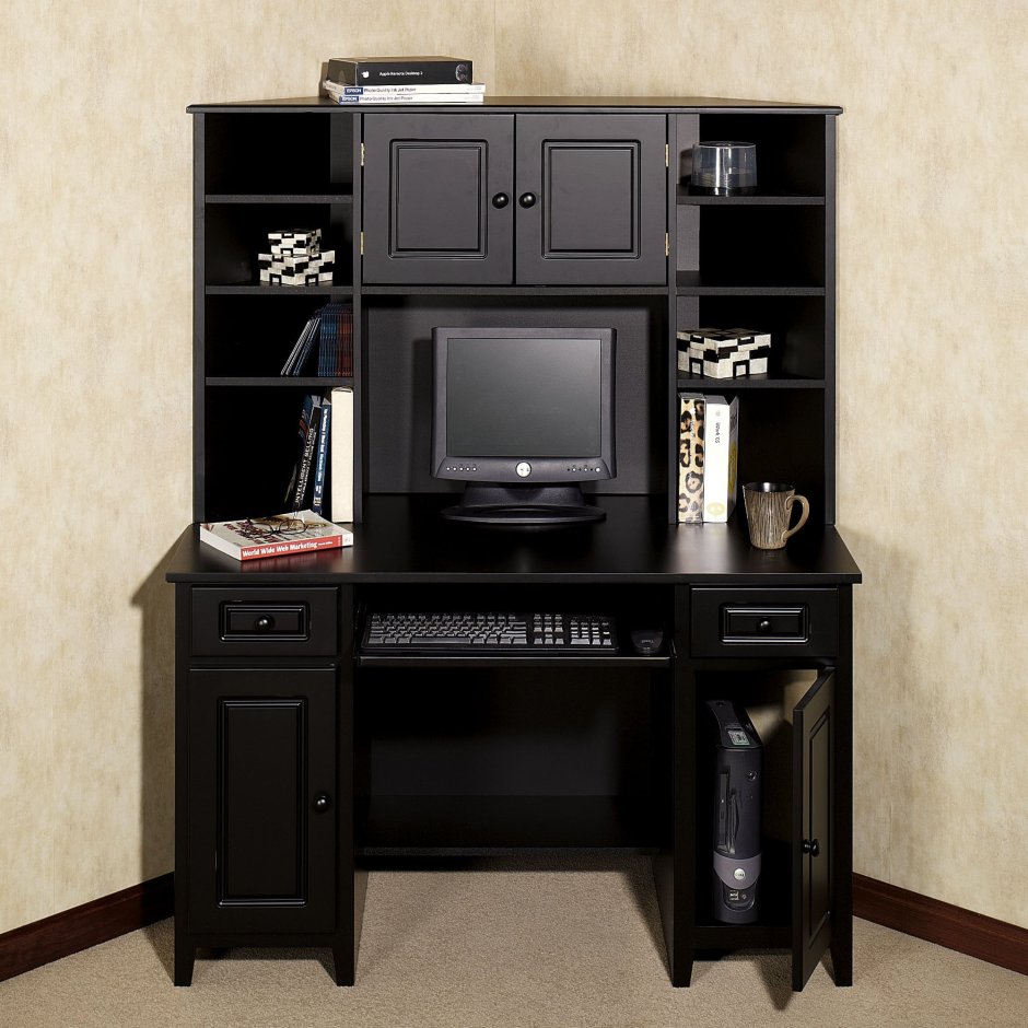 Черные компьютерные столы