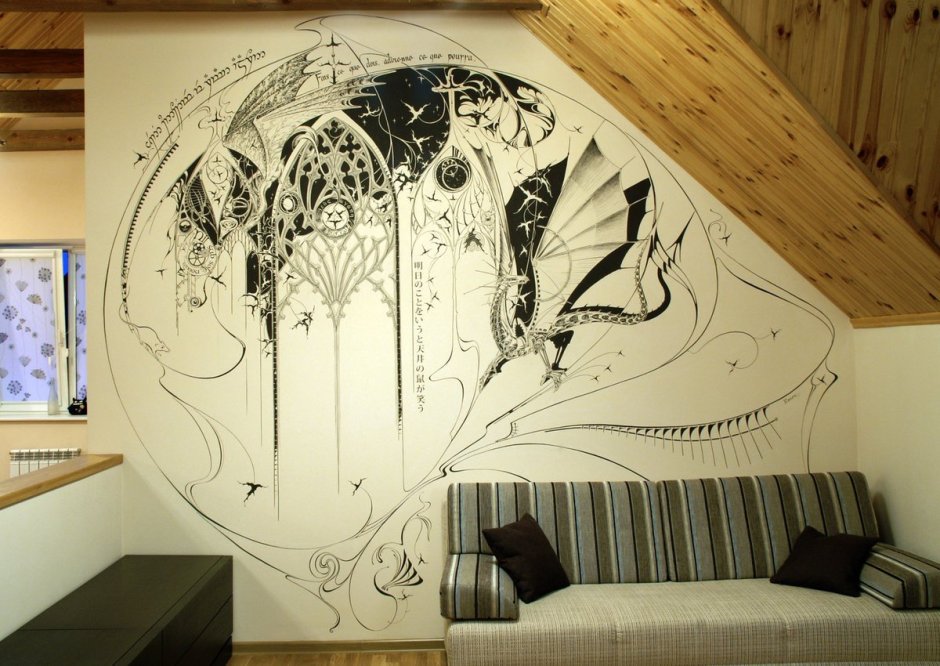 Графический декор стен