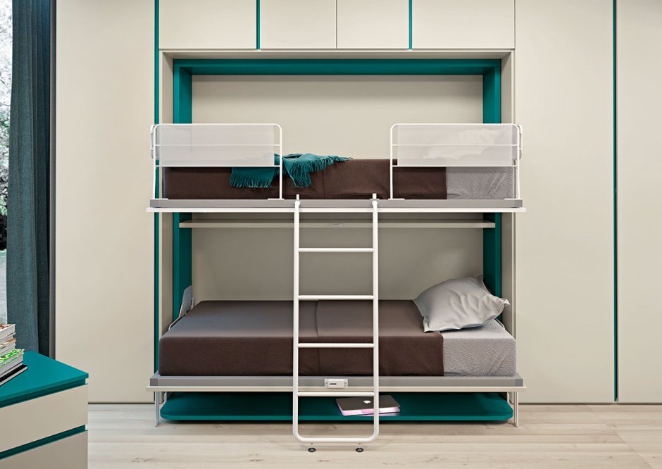 Двухъярусная кровать трансформер Helfer