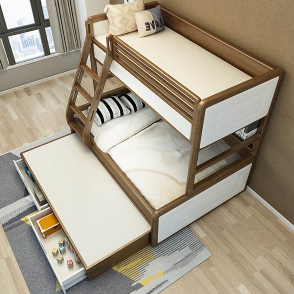 Двухэтажная откидная кровать трансформер "хостел, Тип 2"