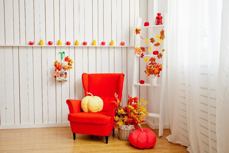 Осенняя фотозона в студии