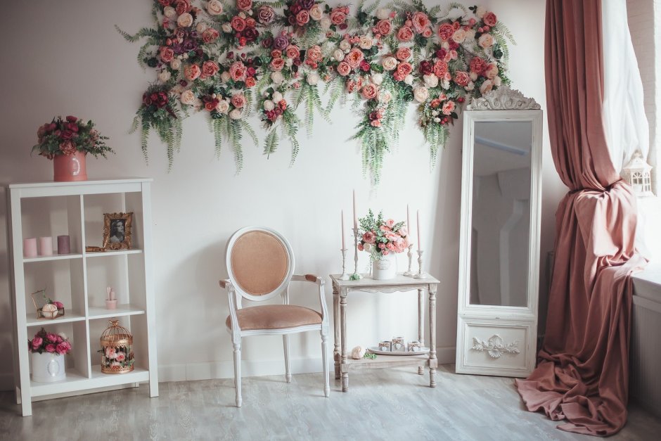 Ветки в декоре интерьера