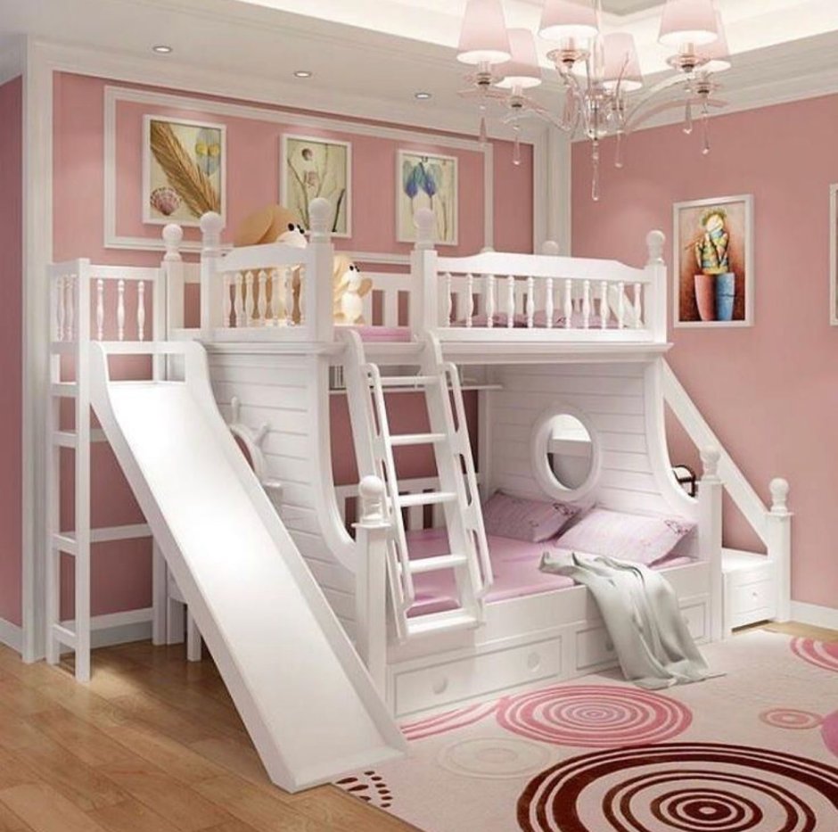 Кровать Фанки домик сказка ДС-15/1 угловая белая с ящиком ДС-16