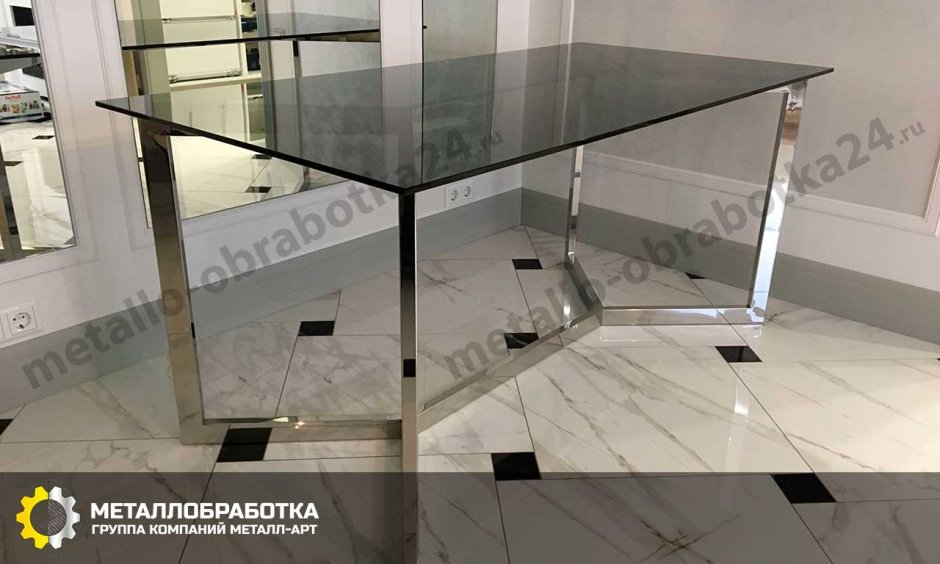 Круглый стол Columbia 110 см стеклянный