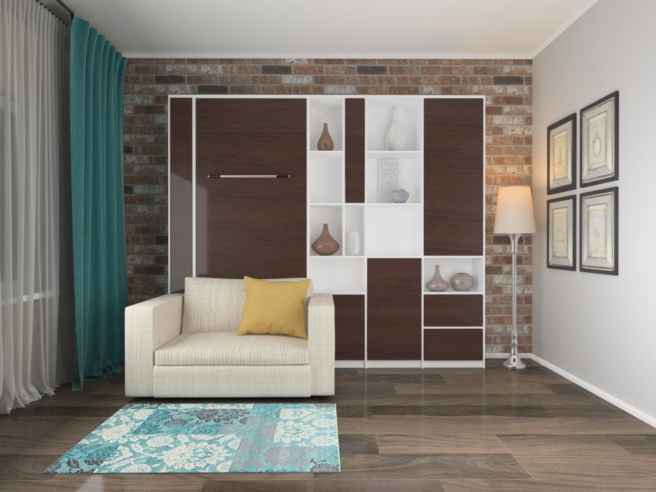 Шкаф кровать с диваном