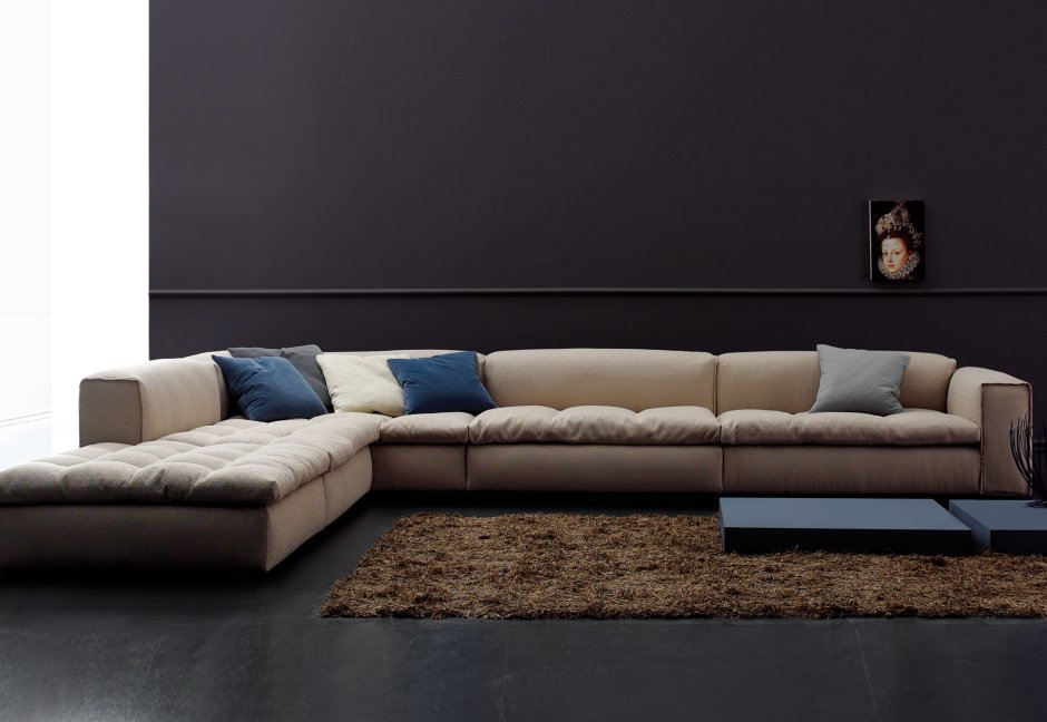 Модульный светлый диван