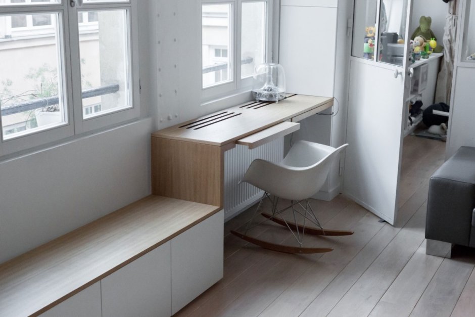 Комната лофт кабинет + спальня 18м2