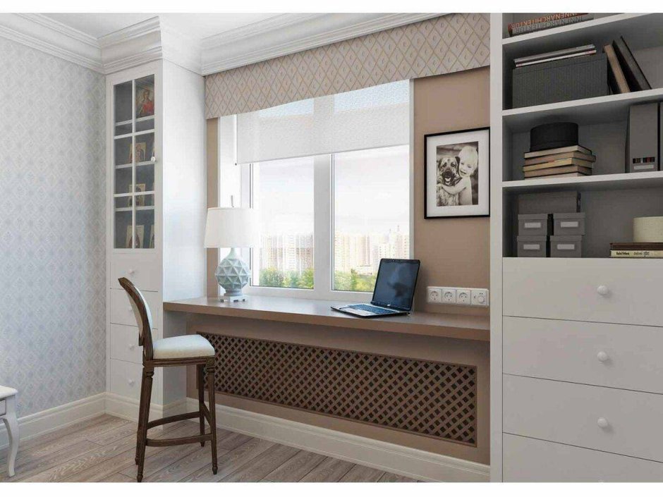 Шкаф вокруг окна