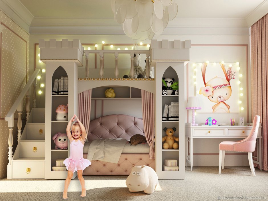 Кровать замок