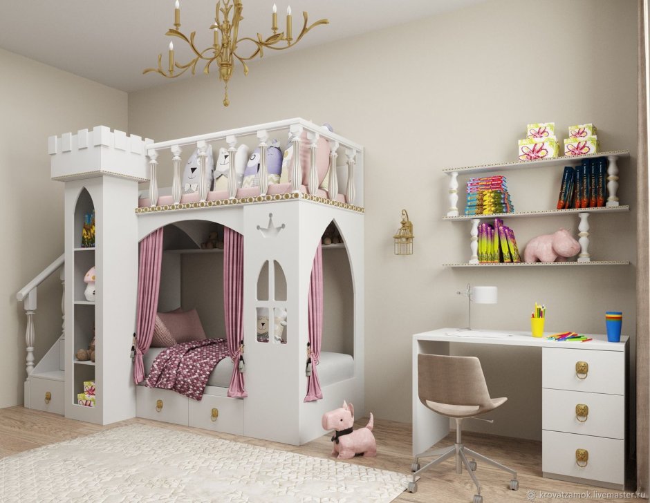 Кровать замок