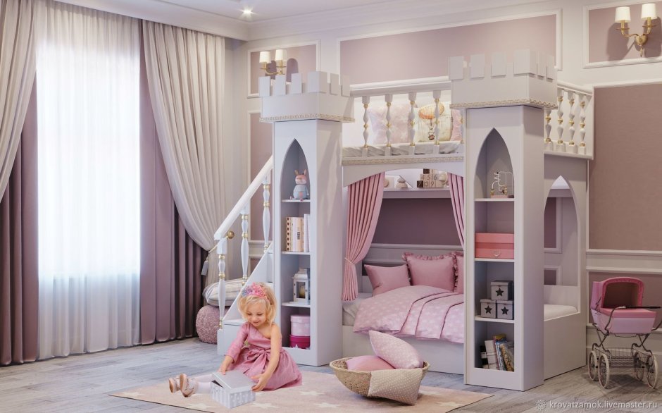 Кровать замок