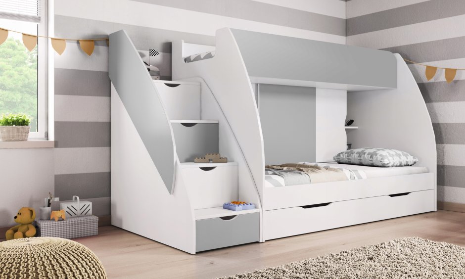 Двухъярусная кровать лофт