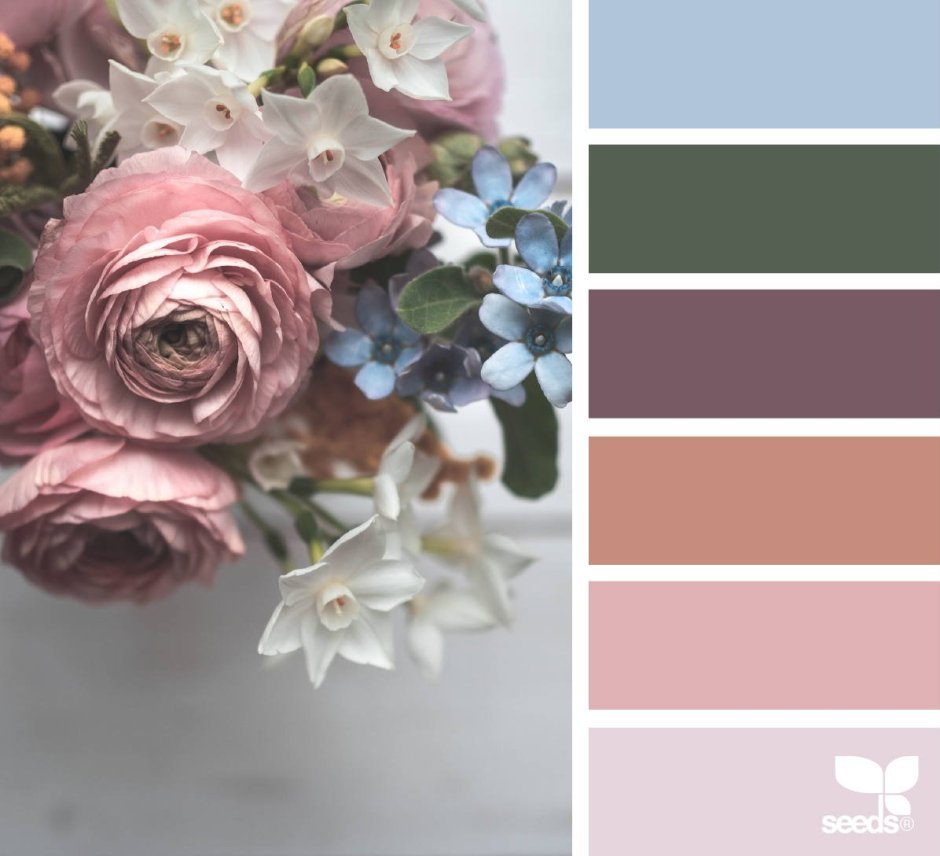 Пыльная роза палитра