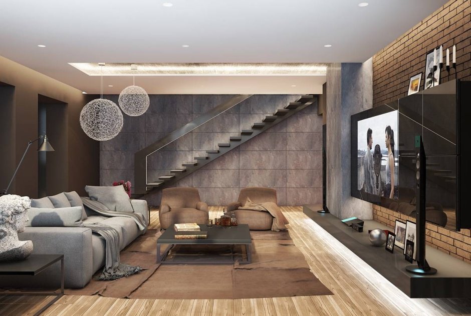 Стильный интерьер гостиной