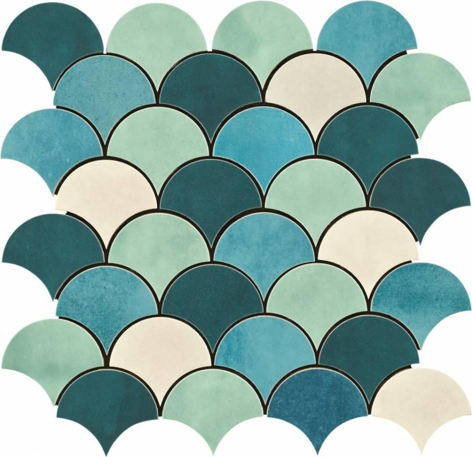 Мозаика рыбья чешуя