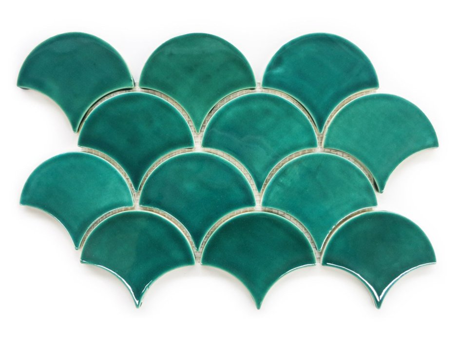 Мозаика керамическая "чешуя" (30,5x30,5 см 83 шт.,7,7 м²)