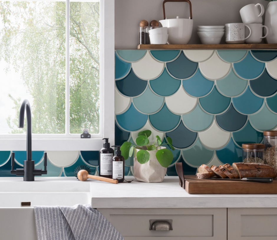 Мозаика рыбья чешуя