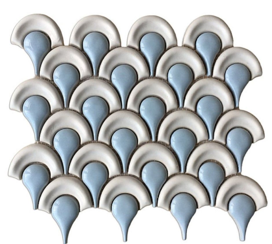 Рыбья чешуя плитка мозаика