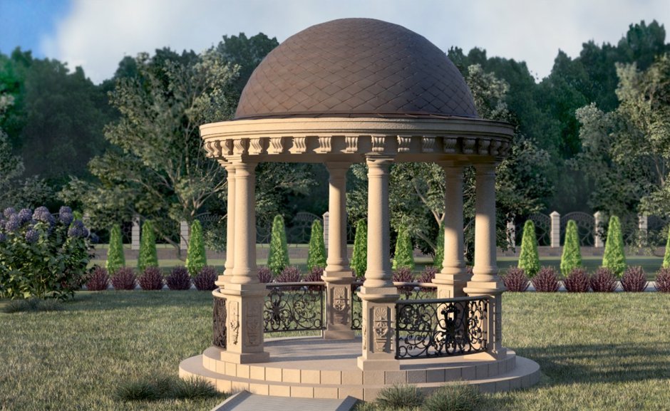 Пергола в китайском саду