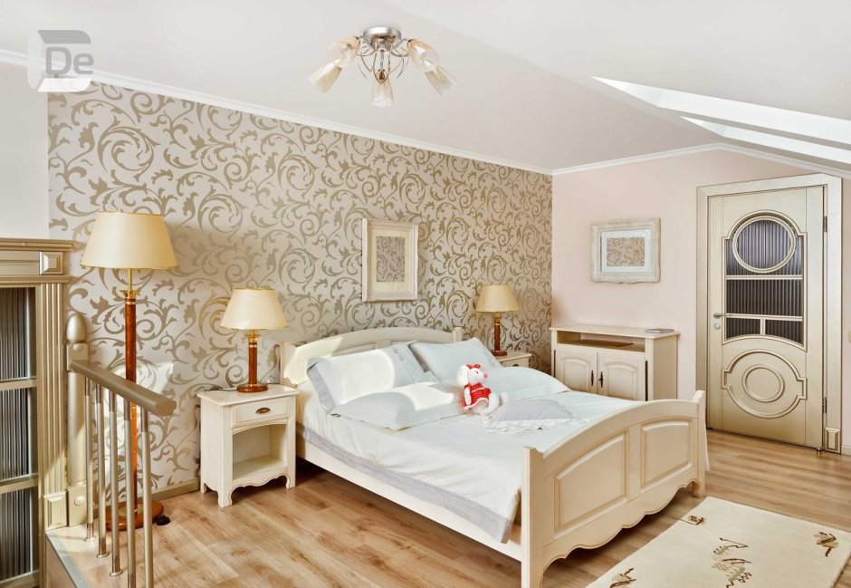 Обои в интерьере спальни