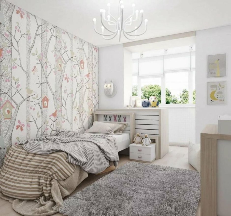 Комната для девочки в скандинавском стиле
