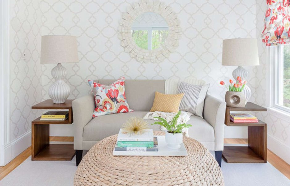 Обои в интерьере маленькой комнаты