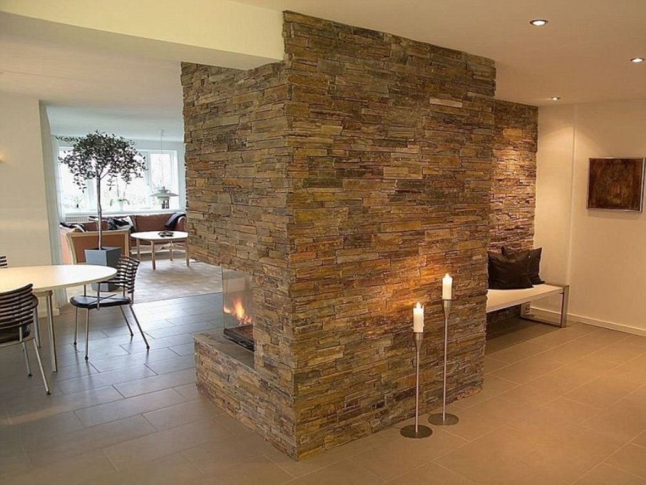 Сланец в интерьере кухни