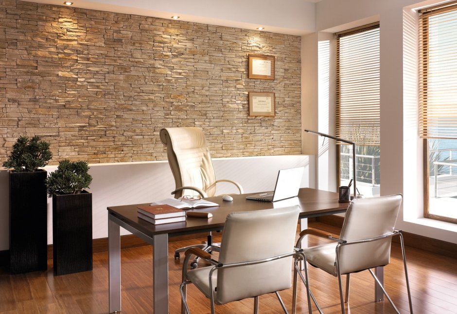 Интеркам искусственный камень в интерьере