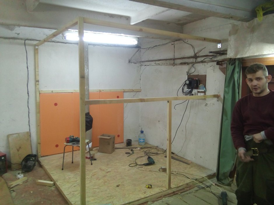 Перегородка в гараже