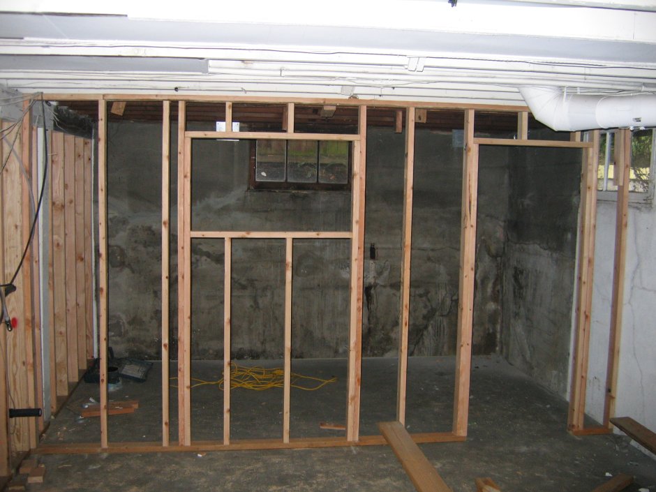 Перегородки в подвале