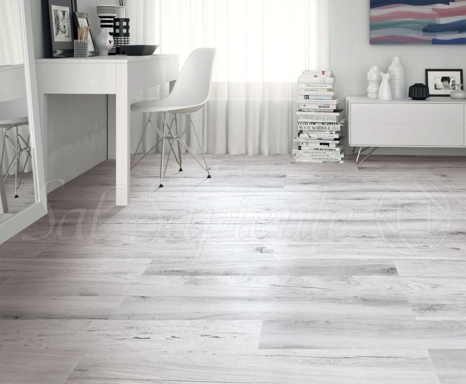 Бело серый ламинат