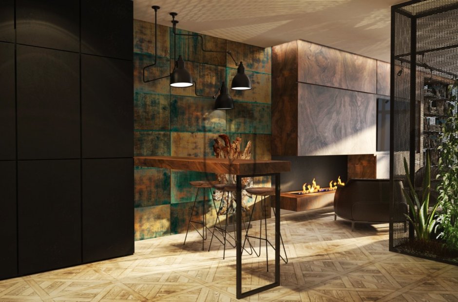 Медь в интерьере