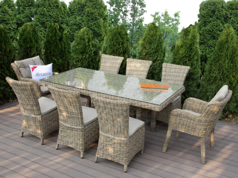 Мебель пикник 8 из ротанга