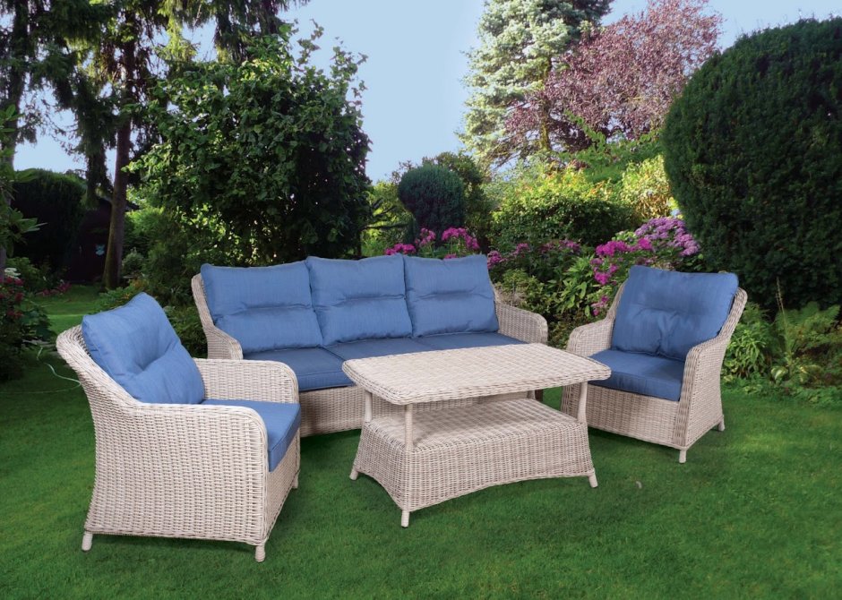 Диван 3-х местный Рио-Гранде жгут 9677 терраса Люкс с подушками