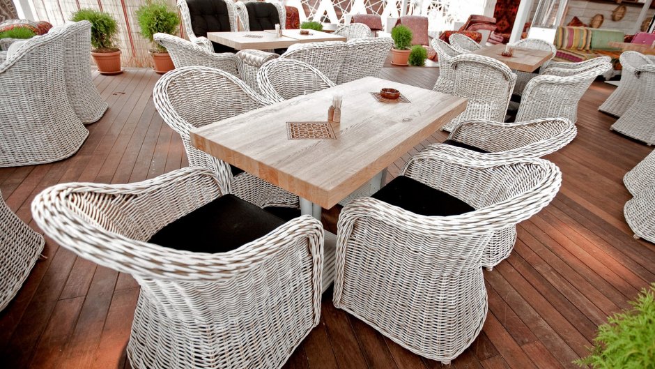 Летние кафе мебель Rotang