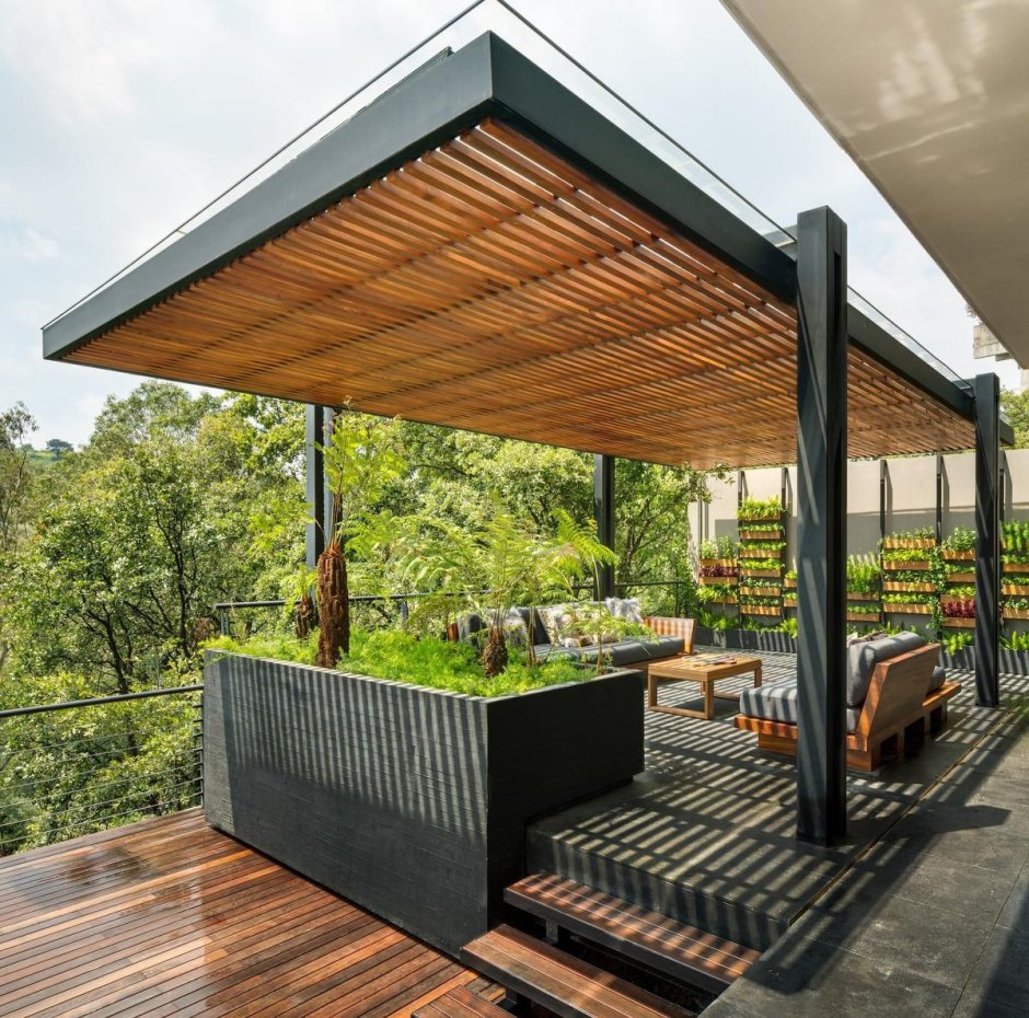 Угловая беседка