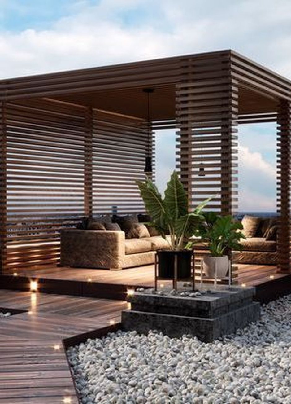 Стильная веранда с мангальной зоной 2022