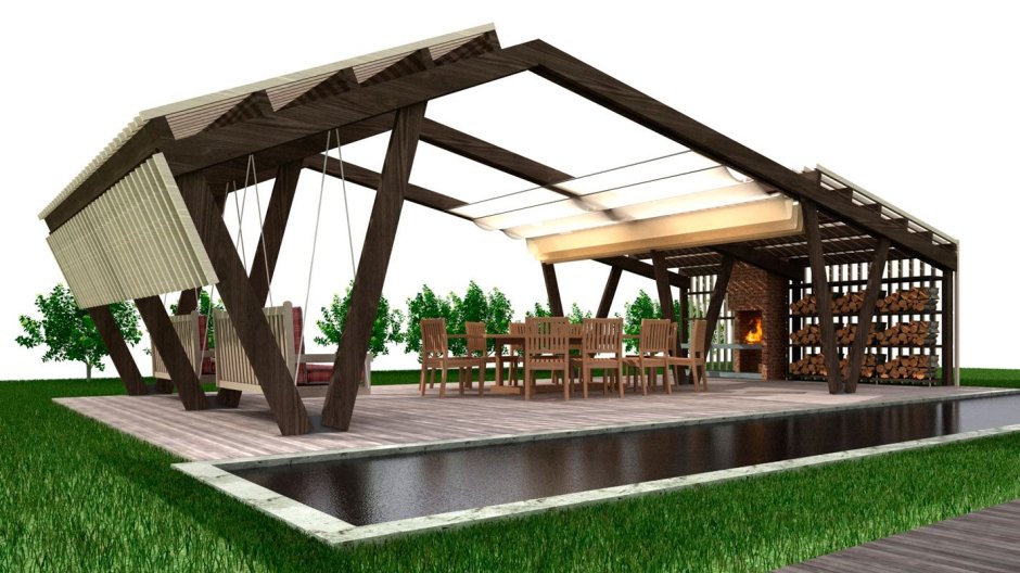 Беседка в Нео бычной форме