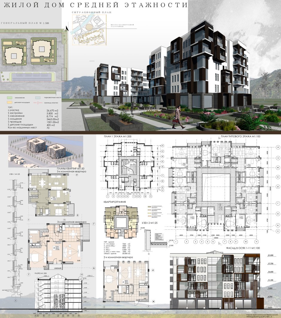 Дом средней этажности МАРХИ
